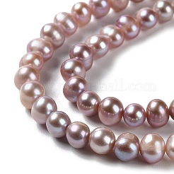Natural Cultured Freshwater Pearl Beads Strands&nbsp;PEAR-E018-18