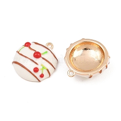 Brass Enamel Pendants&nbsp;KK-CBA6818-10G