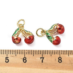 Brass Enamel Pendants&nbsp;KK-R229-07G-05