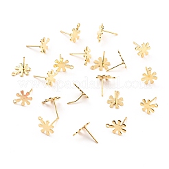 201 Stainless Steel Stud Earrings Findings&nbsp;STAS-C044-04G