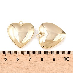 Heart Brass Locket Pendants&nbsp;KK-K414-12D-G