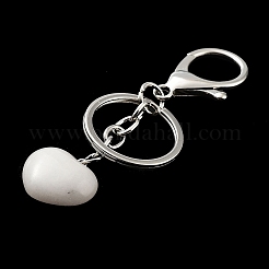 Natural White Jade Keychain&nbsp;KEYC-M022-04Q