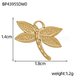 304 Stainless Steel Pendants&nbsp;STAS-OY008-28G