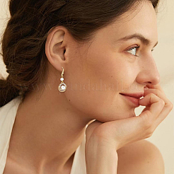 16Pcs Brass Cubic Zirconia Earring Hooks&nbsp;KK-BBC0027-64G