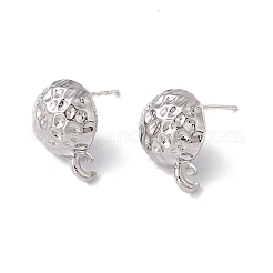 Rack Plating Alloy Stud Earring Findings&nbsp;FIND-I030-11P