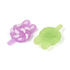 Luminous & Frosted Transparent Resin Cabochons&nbsp;RESI-T026-08M