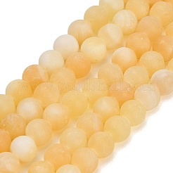 Natural Yellow Calcite Beads Strands&nbsp;GG-CBAA3AB-03-6mm