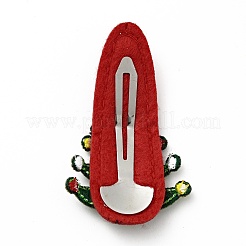 Glitter Christmas Tree Non Woven Fabric Snap Hair Clips&nbsp;PHAR-G006-02P