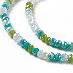 Electroplate Glass Beads Strands&nbsp;EGLA-S192-001A-B10