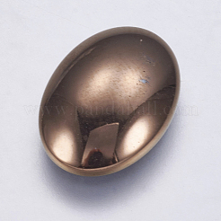 Electroplate Non-magnetic Synthetic Hematite Cabochons&nbsp;G-K237-19A