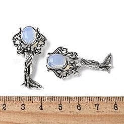 Angel Brass Opalite Pendants&nbsp;KK-D361-02AS-20