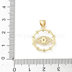 Brass Micro Pave Colorful Cubic Zirconia Pendants&nbsp;KK-L273-02G