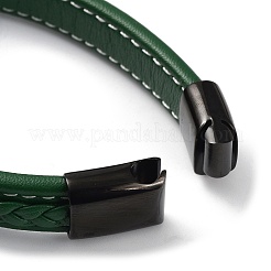 Mixed Color Braided Leather Cord Bracelet&nbsp;BJEW-M302-01EB