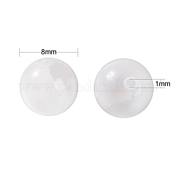 100Pcs 8mm Natural Selenite Beads&nbsp;DIY-LS0002-17