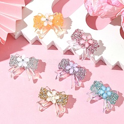 6Pcs 6 Colors Transparent Resin Beads&nbsp;RESI-YW0005-47