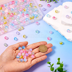 8Bags 8 Colors Transparent Czech Glass Beads&nbsp;GLAA-TA0002-48