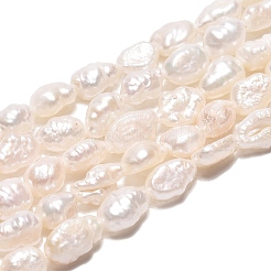 Natural Baroque Keshi Pearl Beads Strands&nbsp;PEAR-N031-01B