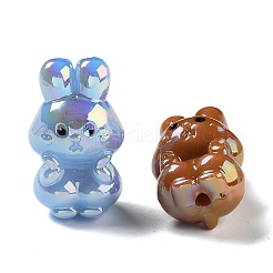 UV Plating Iridescent Acrylic Beads&nbsp;MACR-D032-10