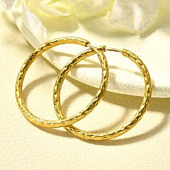 304 Stainless Steel Hoop Earrings for Women&nbsp;EJEW-M068-13D-G