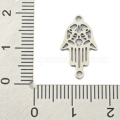 Non-Tarnish 201 Stainless Steel Hollow Connector Charms&nbsp;STAS-M015-16P