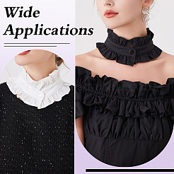 2Pcs 2 Colors Cotton False Collar&nbsp;DIY-ME0003-25