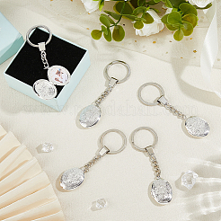 5Pcs Brass Locket Keychain&nbsp;KEYC-FH00034