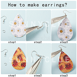 DIY Dangle Earrings Kits&nbsp;DIY-SC0009-37P