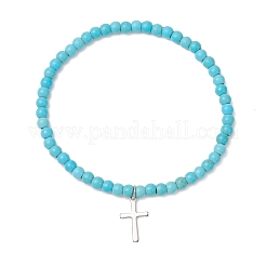 2Pcs 201 Stainless Steel Charm Bracelets&nbsp;BJEW-JB13274