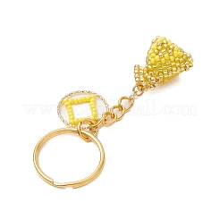 Lucky Bag Woven Glass Keychains&nbsp;KEYC-MZ00029-02