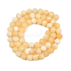 Natural Yellow Jade Beads Strands&nbsp;GG-NH0014-C02-6mm