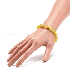 Natural Agate Round Beaded Stretch Bracelet&nbsp;BJEW-JB08396