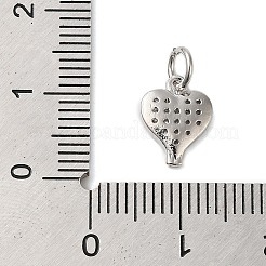 Brass & Clear Cubic Zirconia Pendants&nbsp;KK-S372-30P