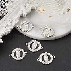 Flat Round Alloy Connector Charms&nbsp;FIND-YW0003-44
