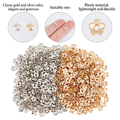 1000Pcs 2 Colors CCB Plastic Bead Caps&nbsp;CCB-DC0001-16