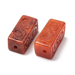 Dyed Natural Myanmar Jade Carved Beads&nbsp;GG-CBABA9C-07