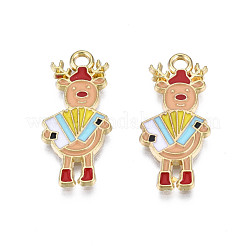 Rack Plating Alloy Enamel Charms&nbsp;ENAM-N055-169