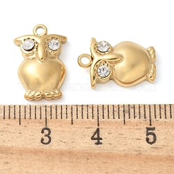 304 Stainless Steel with Rhinestone Pendants&nbsp;STAS-Q345-42G