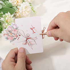 Iron Name Card Holder&nbsp;AJEW-WH0542-018B