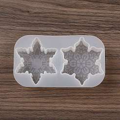 Christmas Theme DIY Snowflake Shape Silicone Candle Molds&nbsp;LS-SIMO-P010-B02
