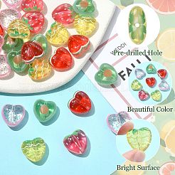 30Pcs 5 Colors Transparent Acrylic Beads&nbsp;MACR-CJ0002-44