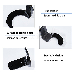 Acrylic Wall Mounted Softball Bat/Tennis Bat Stands&nbsp;ODIS-WH0334-005B