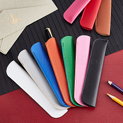 10Pcs 10 Colors PU Leather Pen Case&nbsp;AJEW-CA0002-25