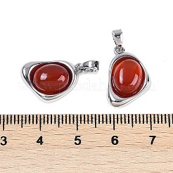 Natural Carnelian(Dyed & Heated) Pendants&nbsp;KK-U043-52P-02