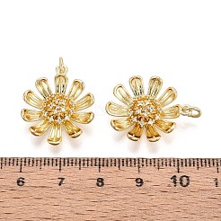 Brass Micro Pave Cubic Zirconia Pendants&nbsp;KK-T071-94G
