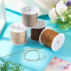 4 Rolls 4 Colors Round Metallic Cord&nbsp;MCOR-TA0001-01B