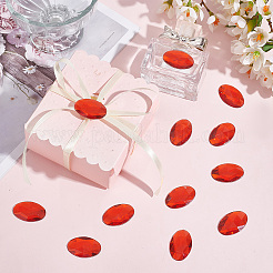 100Pcs Flat Back Acrylic Rhinestone Cabochons&nbsp;OACR-OC0001-19A