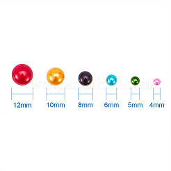1Box ABS Plastic Imitation Pearl Dome Cabochons&nbsp;SACR-PH0001-M