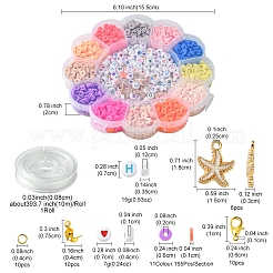 Handmade Polymer Clay Heishi Bead DIY Jewelry Kits&nbsp;DIY-FS0006-66A