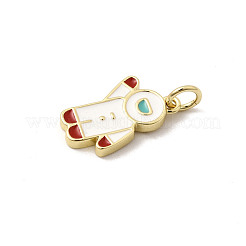 Brass Enamel Pendants&nbsp;KK-K302-21A-G