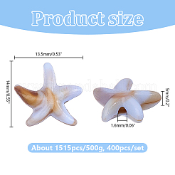 400Pcs Acrylic Beads&nbsp;SACR-HY0001-19
